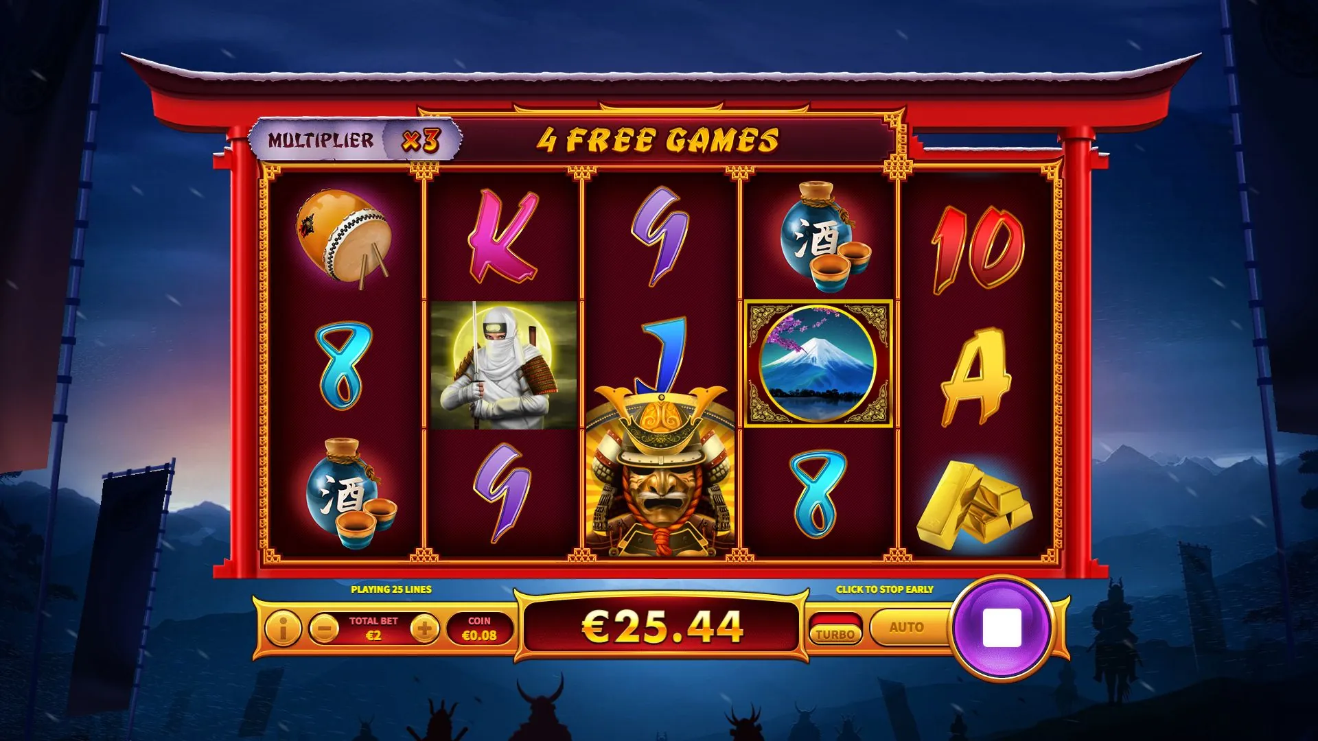 Free Games with Multipliers